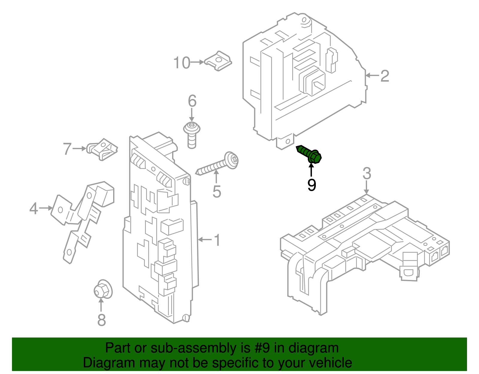 Bracket Bolt - BMW (7147154286)