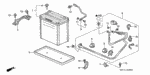 90149SE0902 - Electrical/Exhaust/Heater/Fuel: BOLT, GROUND (6X24) (SN) for Honda Image image