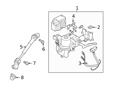 Steering Column Assembly for 2015 Nissan Juke #0