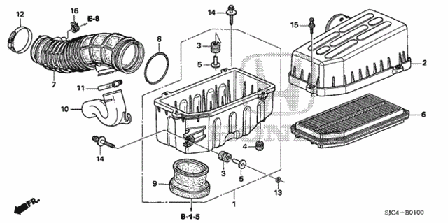 Air Cleaner (1) for 2008 Honda Ridgeline #0