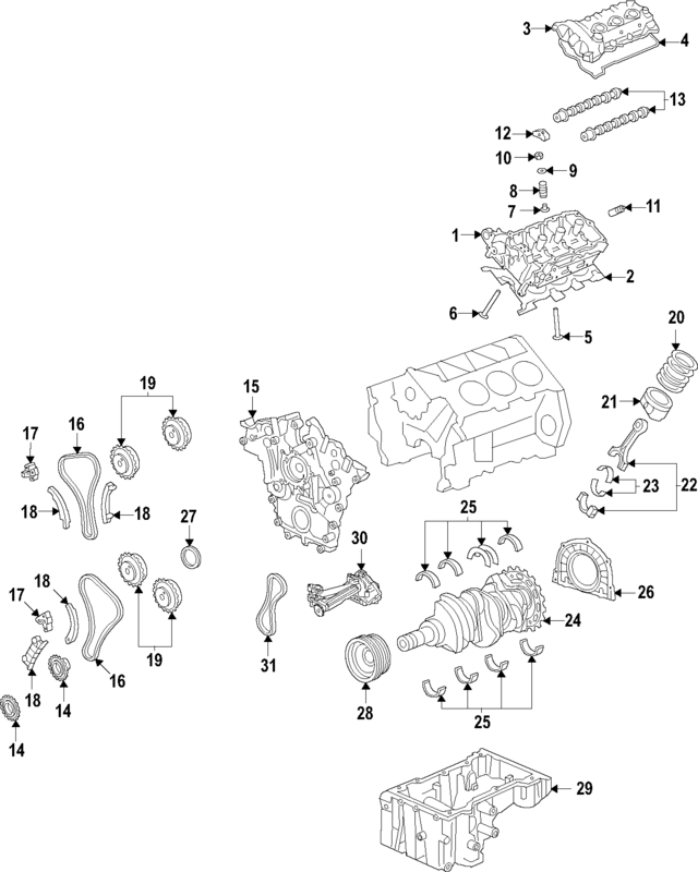 ML3Z6303E - Engine: Crankshaft for Ford: F-150 Image
