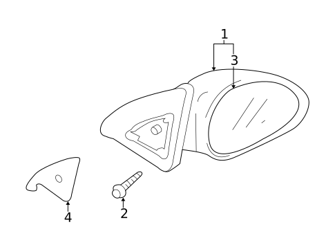 Outside Mirrors for 2004 Kia Rio #0