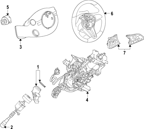 Steering Column for 2022 INFINITI QX55 #0