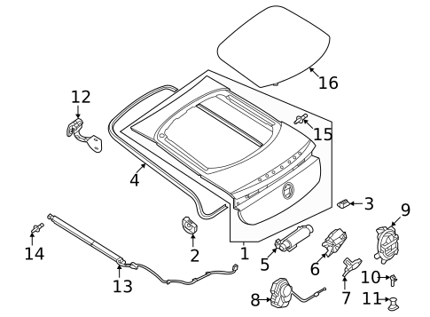 LID & COMPONENTS for 2025 Mercedes-Benz GLC43 AMG #0
