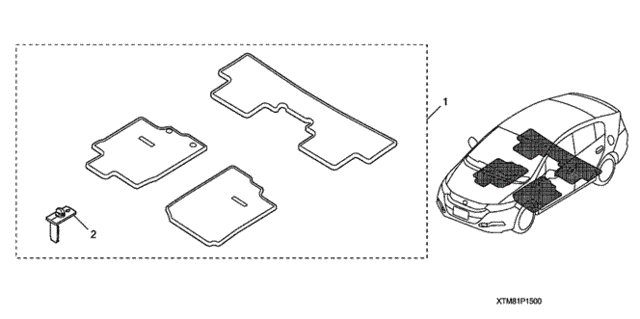 Carpet Floor Mats for 2010 Honda Insight #0