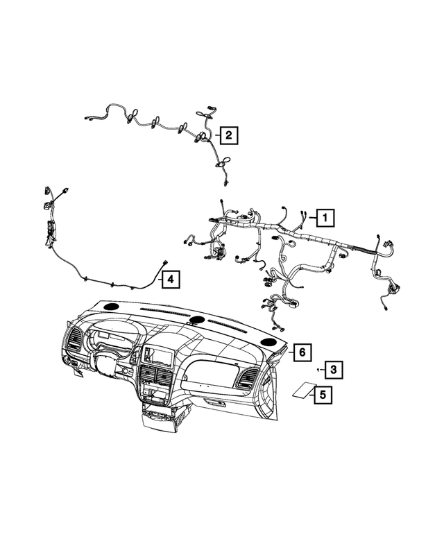 68368212AE - Electrical: Instrument Panel Wiring for Mopar Image