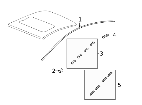 Exterior Trim - Roof for 2010 Honda Civic #1