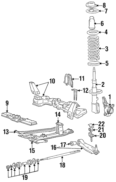 Suspension Components for 1990 Dodge Colt #0