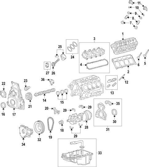 Oil Pump for 2024 Cadillac Escalade #0