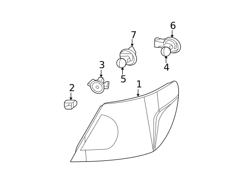 Tail Lamps for 2010 Dodge Avenger #0