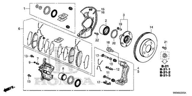 Front Brake (1.8L) for 2012 Honda Civic #0
