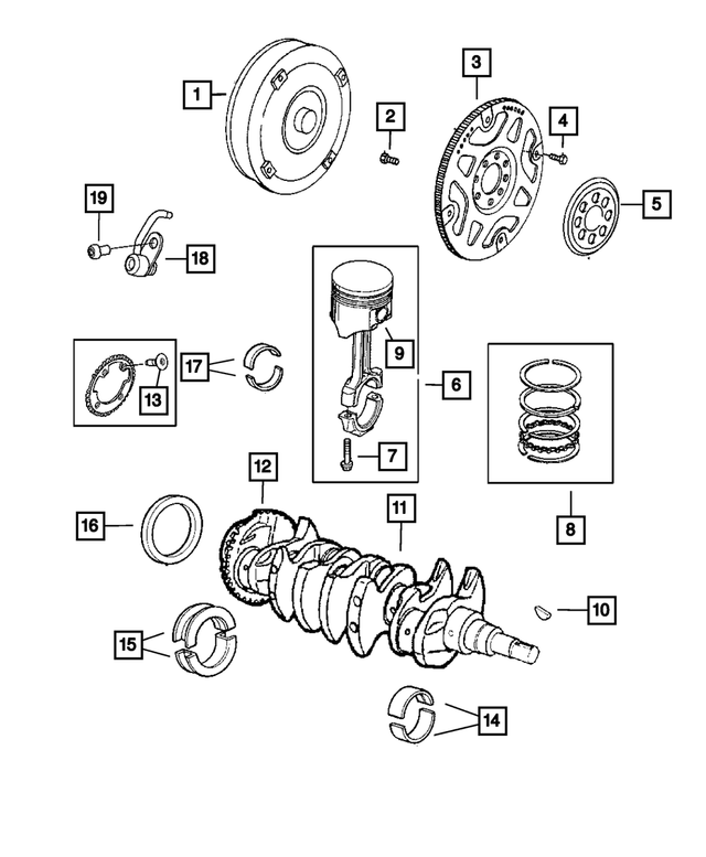 R5093888AE - 2.4L Turbo Gas; Engine: Torque Converter Package for Mopar Image