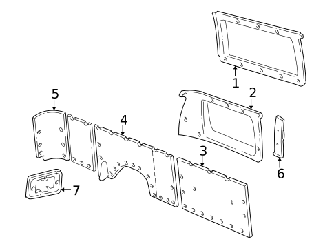 Interior Trim - Side Panel for 1994 Dodge B150 #0