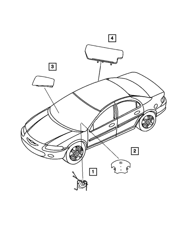 4649400AC - Electrical: Clockspring for Mopar Image image