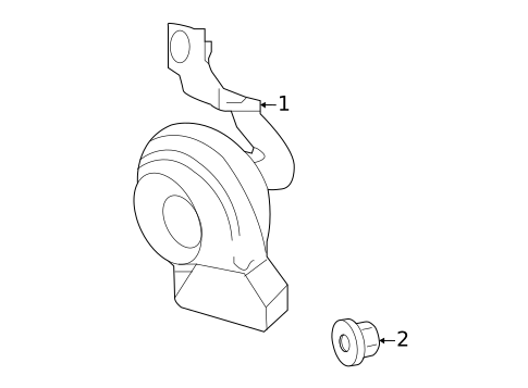 Horn for 2017 Mercedes-Benz AMG GT #0