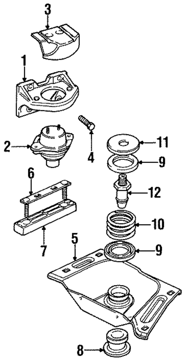 MMD7500AA - Engine: Mount for Jaguar Image