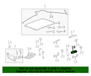 2010-2016 Cadillac SRX Dark Titanium Passenger Side Roof Rail Rear ...