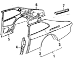 9284043 - Body: Outer Panel for Saab: 900 Image