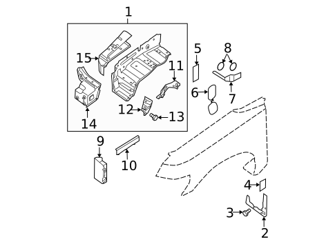 Inner Components for 2013 Nissan TITAN #0