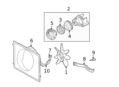 Cooling Fan for 2003 Toyota Tundra #0
