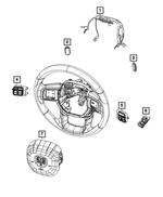 68449242AA - Electrical: Steering Wheel Wiring for Ram: 2500, 3500 Image