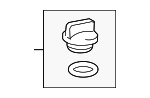 12180F4010 - Engine: Filler Cap for Lexus: CT200h, ES300h, ES350, GS200t, GS300, GX460, HS250h, IS200t, IS250, IS300, IS350, LS460, LS600h, LX570, NX200t, NX300, NX300h, RC200t, RC300, RX350, RX450h Image