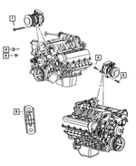 6504344 - Air Conditioners and Heaters: Hex Head Screw And Washer for Mopar Image