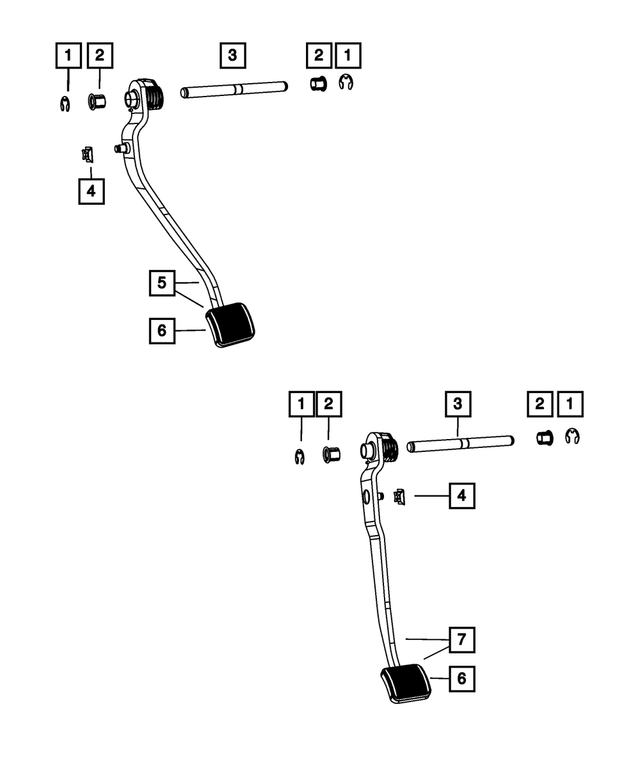 « 68359870AA – Clutch : Pivot De Pédale De Frein Axe pour Mopar Image »