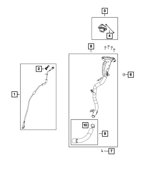 Fuel Tank Filler Tube for 2019 Fiat 500 #0