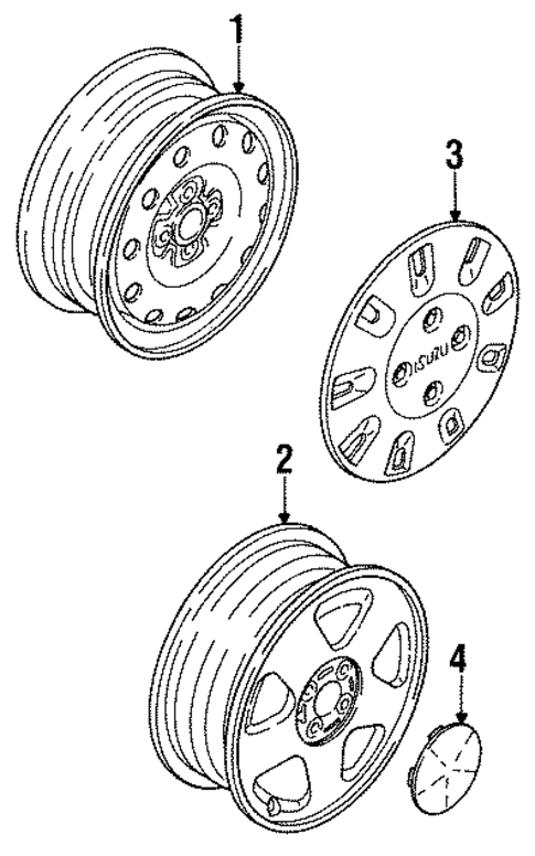 Wheels for 1991 Isuzu Impulse #0