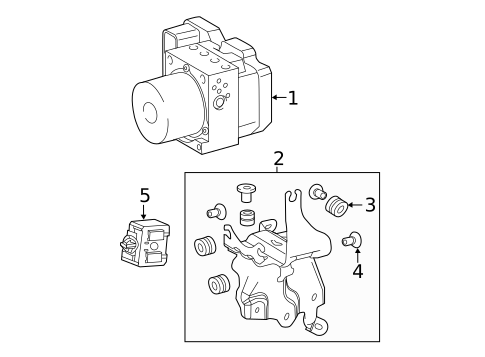 ABS Components for 2020 Lexus NX300 #0