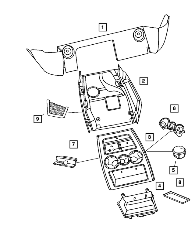 1HB63XDHAA - Instrument Panel and Radios and Consoles: Instrument Closure Panel for Mopar Image image