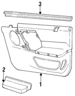 FODZ5421456A - Body: Belt Weather-strip for Ford Image