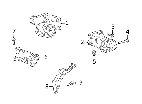 Engine & Trans Mounting for 2013 Ram 3500 #1