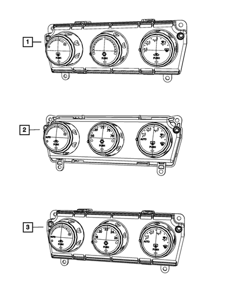 Air Conditioner and Heater Controls for 2010 Dodge Nitro #0