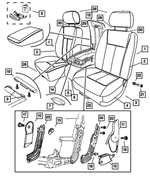 1FX831D5AA - Interior Trim: Front Seat Back, Left for Dodge: Dakota Image