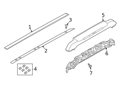 Exterior Trim - Roof for 2020 Land Rover Defender 90 #0