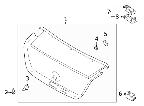 Interior Trim - Trunk for 2019 Kia K900 #0