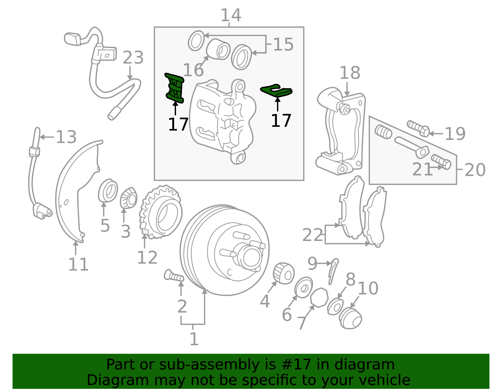 ZZM0-33-232 - Disc Brake Anti-Rattle Clip - 2000-2004 Mazda
