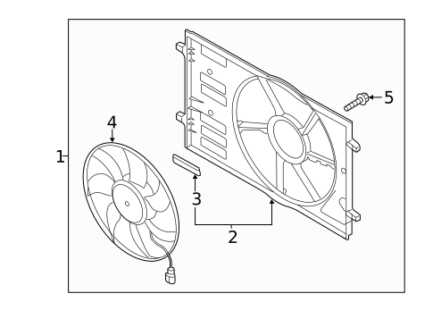 Cooling Fan for 2015 Volkswagen Golf SportWagen #0