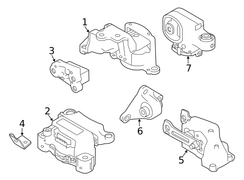 Engine & Trans Mounting for 2019 Nissan Altima #0