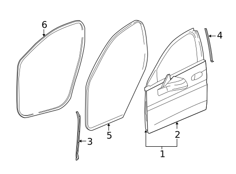 Door & Components for 2012 Buick LaCrosse #0