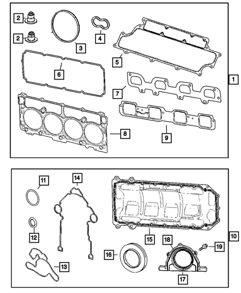 Engine Identification, Service Engines & Engine Service Kits for 2008 Dodge Magnum #0