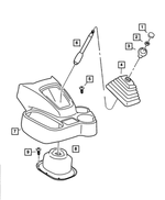 52107614AC - Manual Transmission 5 Speed: Gear Shift Lever Boot for Dodge: Ram 1500, Ram 2500, Ram 3500 Image