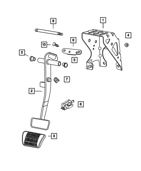 Brake Pedals for 2002 Chrysler PT Cruiser #0
