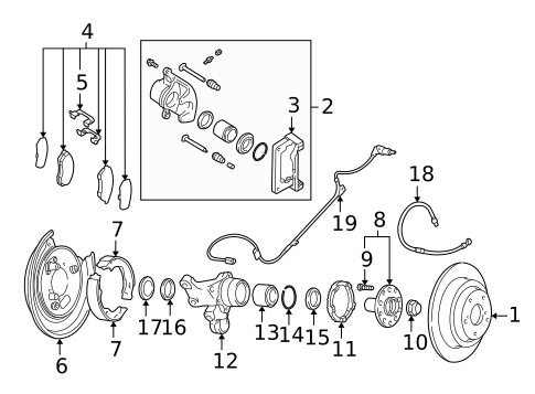 Rear Brakes for 2005 Subaru Forester #0
