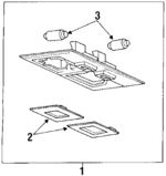 9285033000AV - : 1989-1990 Hyundai Sonata - Map Lamp for Hyundai: Sonata Image