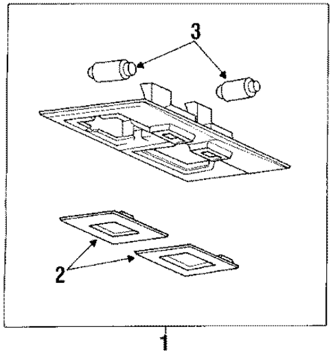 Map Lamps for 1992 Hyundai Sonata #1
