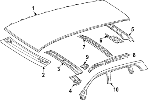 Roof & Components for 2024 Mercedes-Benz EQB 350 #0