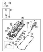 68588844AA - : Cylinder Head Cover for Mopar Image